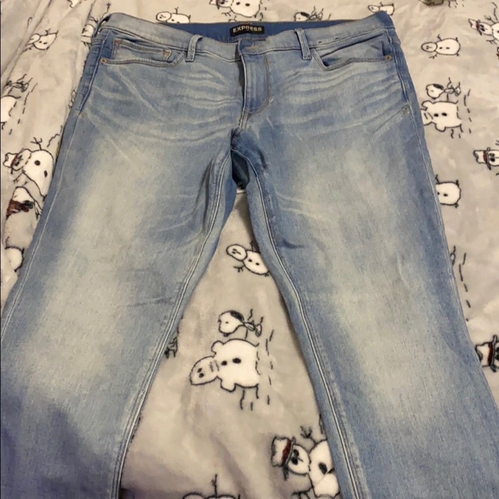 Express ultimate stretch mid rise jeans legging 14